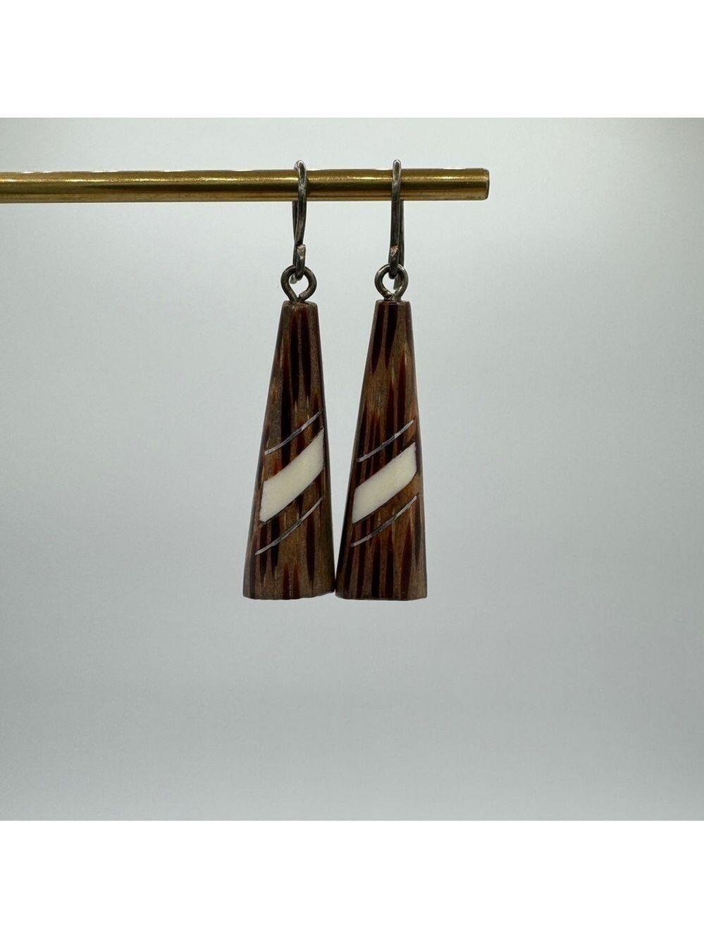 Wooden earrings - Picture 1 of 2
